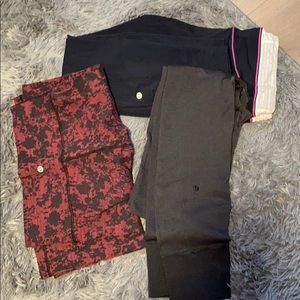3 pairs of lulu leggings. SOLD